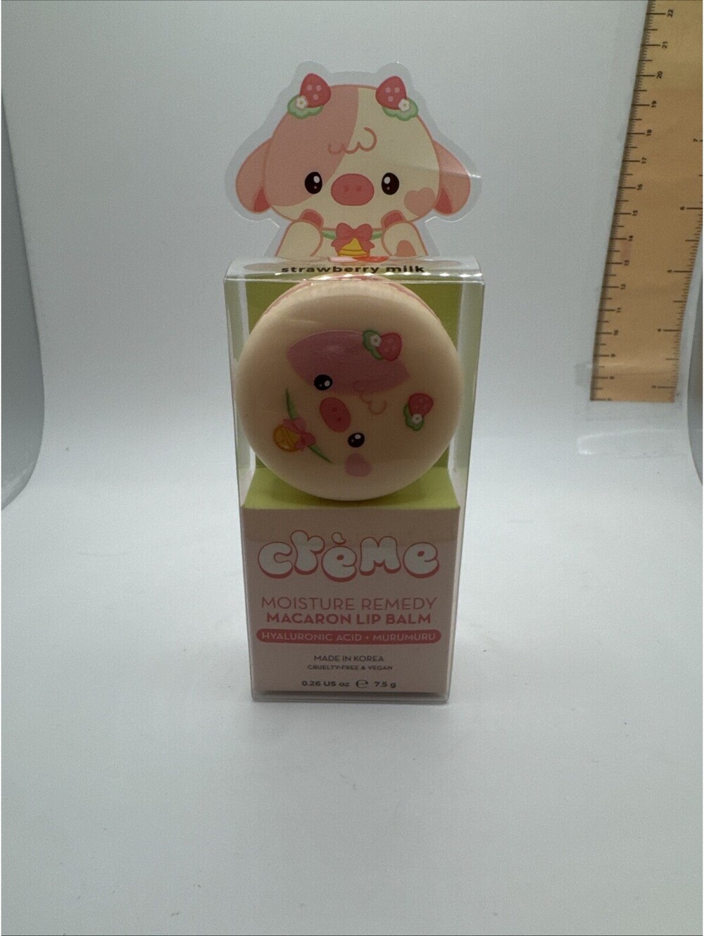 The Creme Shop Macaron Lip Balm Moisture Remedy Strawberry Milk